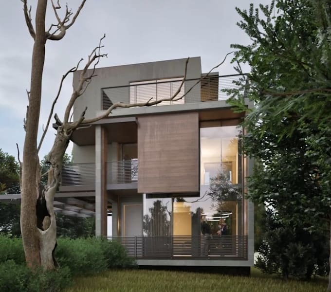 create 3d model in revit,sketchup and render with twinmotion