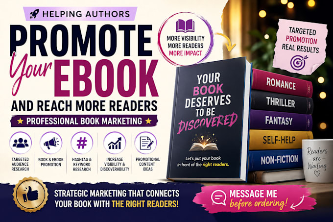 do ebook marketing and book promotion for authors