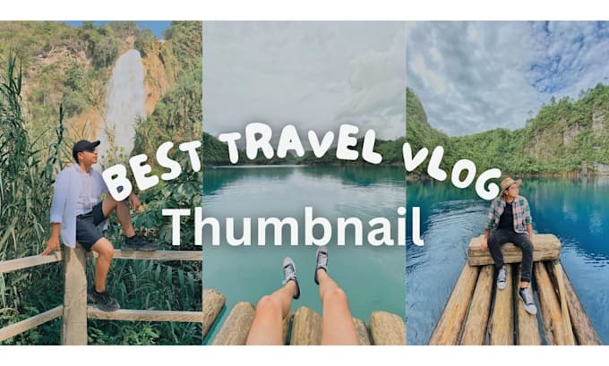 design professional travel youtube thumbnails and banners
