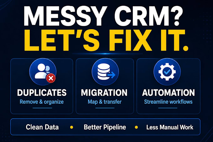 clean up migrate and automate your CRM pipeline