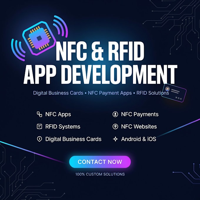 build nfc app, rfid, business card, digital card, nfc payment app, nfc website