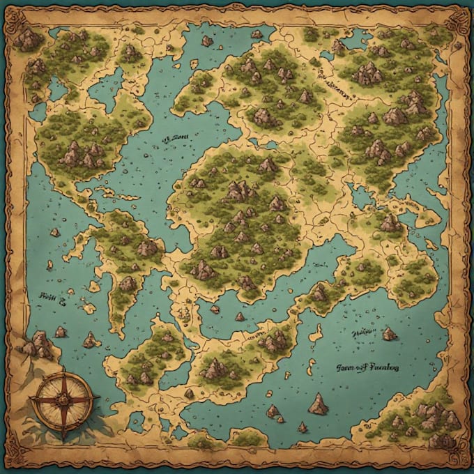 create fantasy, retro and vintage maps for board games