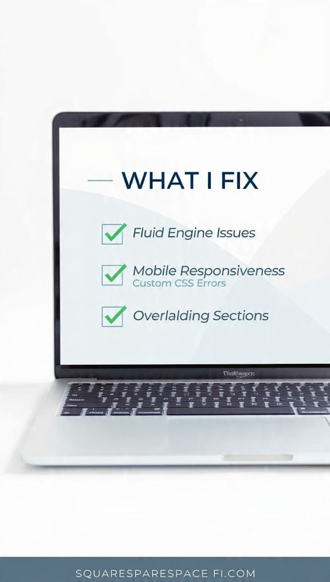 urgently fix squarespace bugs, mobile layout, CSS and fluid engine issues