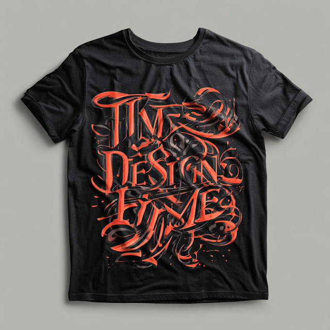 create typography t shirt design and creative design
