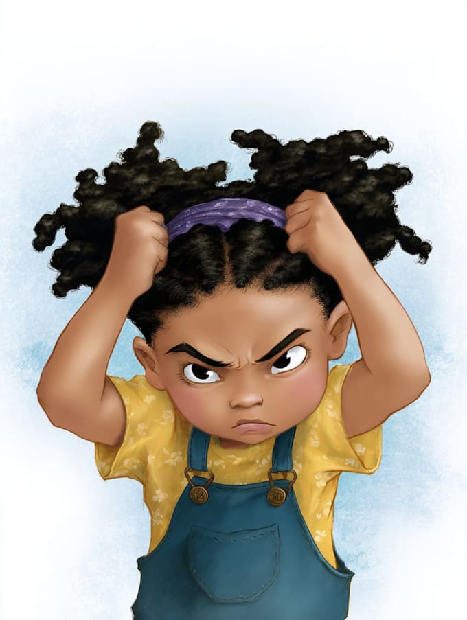 draw illustrate african american children book illustrations