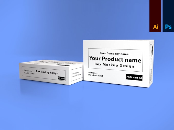 create premium box packaging design with 3d mockup