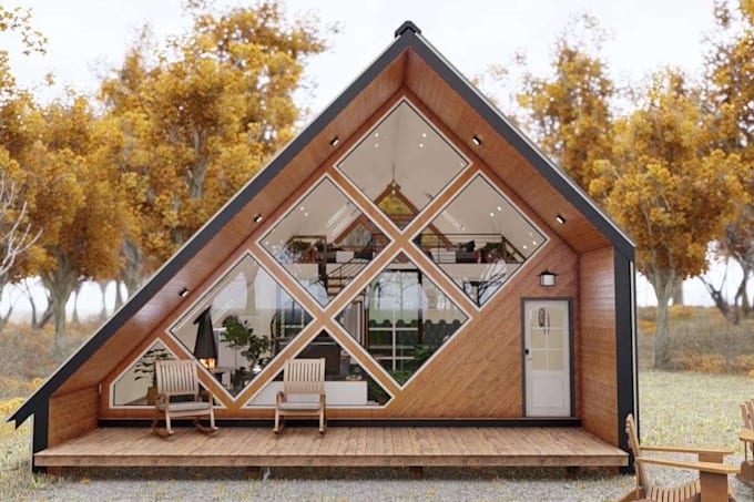 design tiny house cabin container home and frame house blueprints