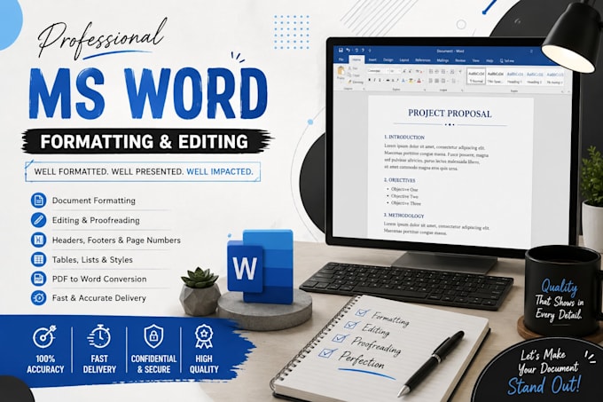 professionally format and edit your ms word documents