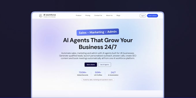 design a modern ai saas platform that converts users