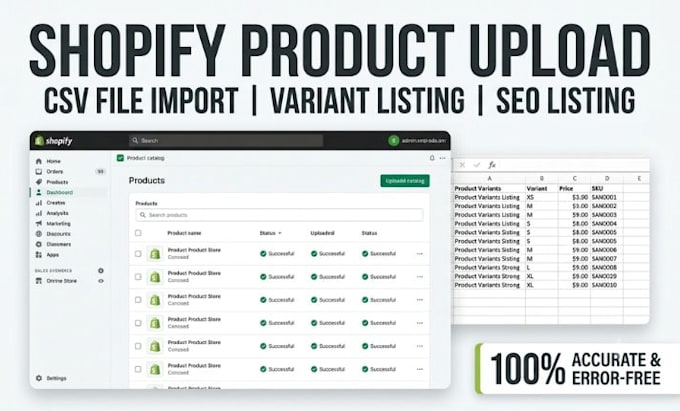 do shopify product upload csv file import bulk product upload seo listing