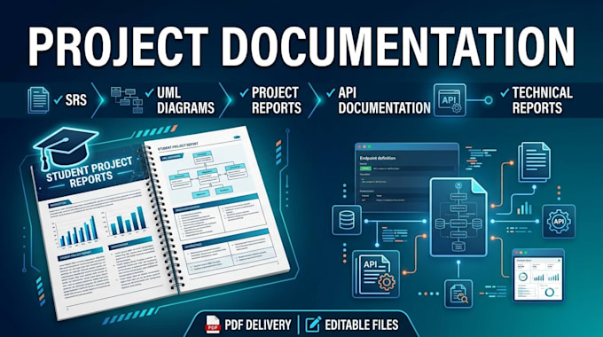 create student project reports and software technical documentation