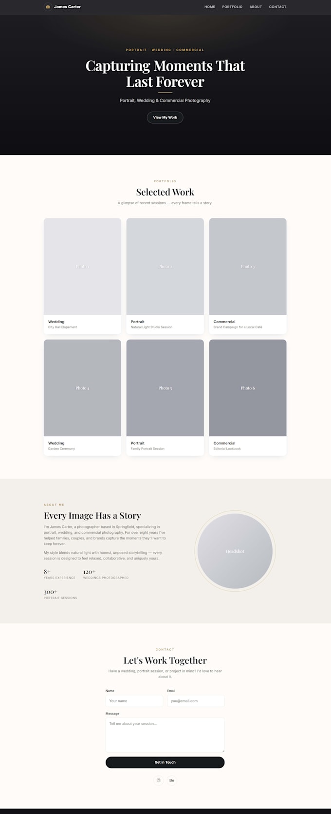 build a professional responsive landing page