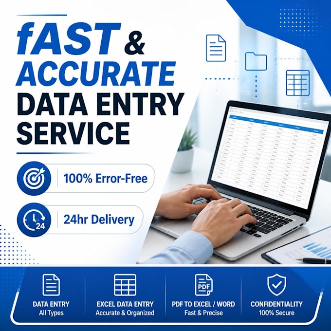 do data entry excel google sheets and admin task