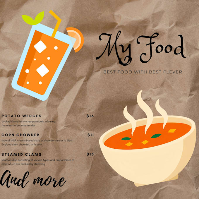 creat poster, social media post, desing and more for you