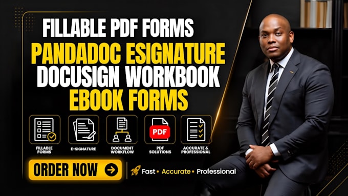 create fillable pdf form pandadoc esignature docusign workbook ebook forms
