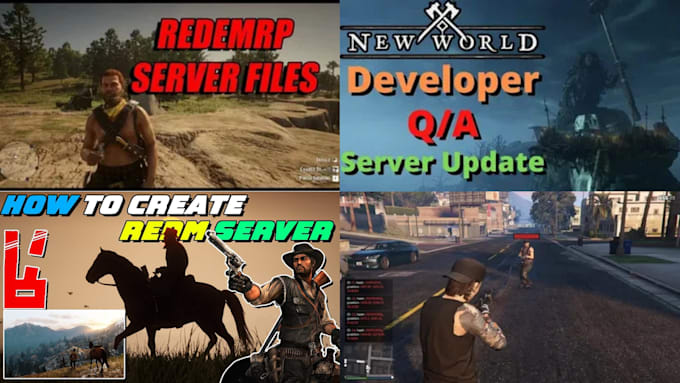 setup your regemp, altv, fivem roleplay redm and qbcore server with custom mods