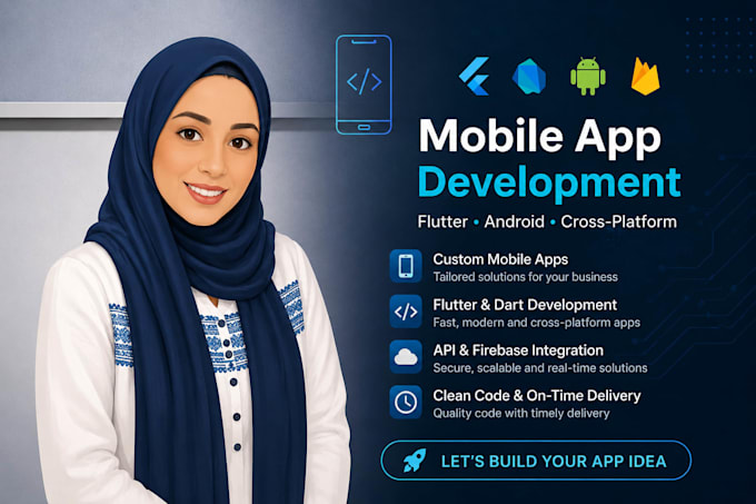 develop a professional flutter android app