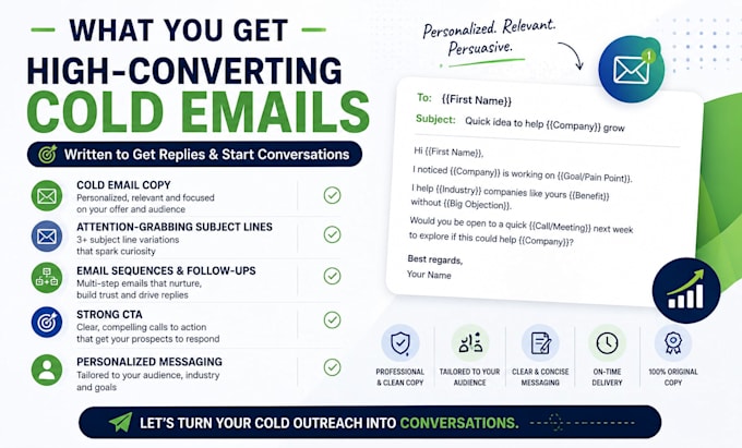 write b2b cold emails and email sequences