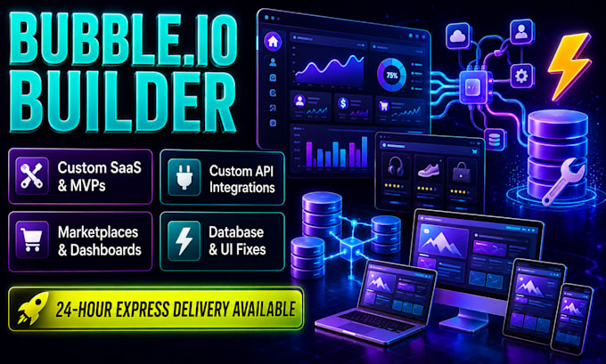 build bubble io website, bubble app, bubble developer, bubble saas, bubble io