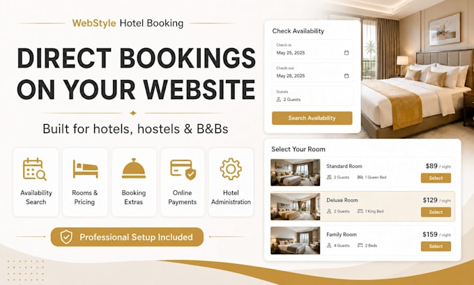 setup a professional hotel booking system with woocommerce