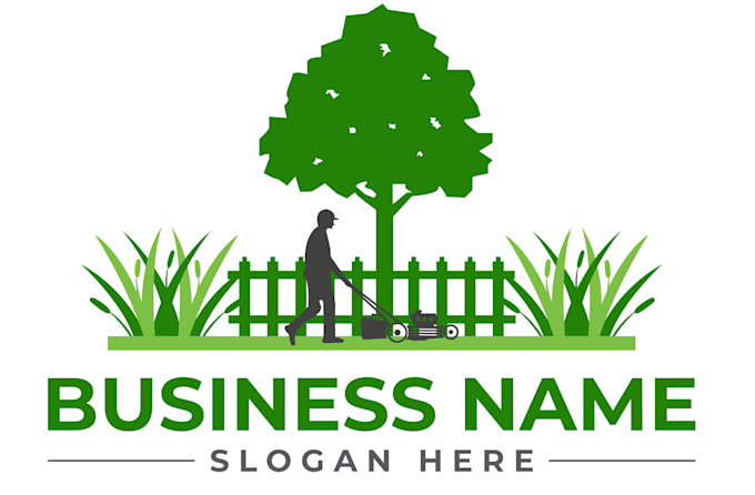 create a unique garden and landscaping logo design