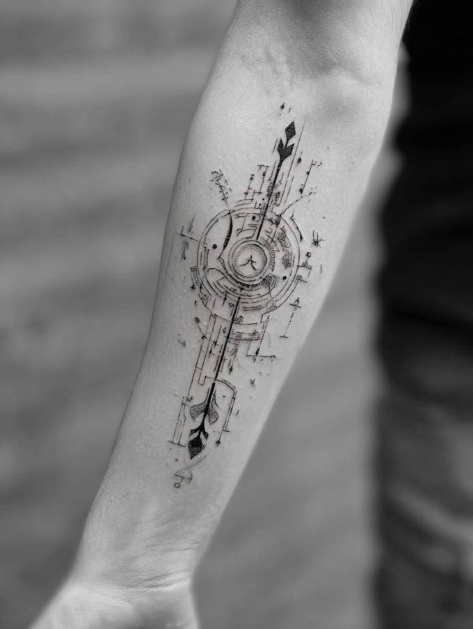 create dark tattoo design