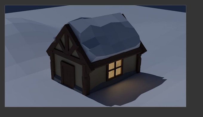 create custom 3d low poly model or isometric scene in blender