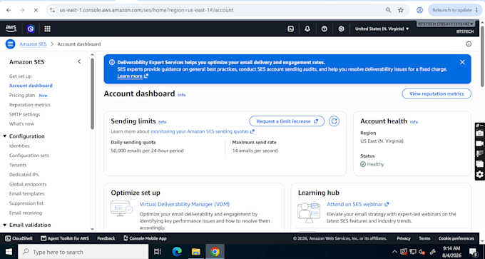 provide AWS ses SMTP, sendgrid, postmark server with that limits you need