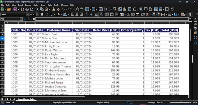 do excel data cleaning and excel data formatting