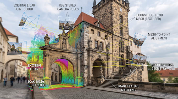 develop 3d reconstruction software from images and lidar point clouds