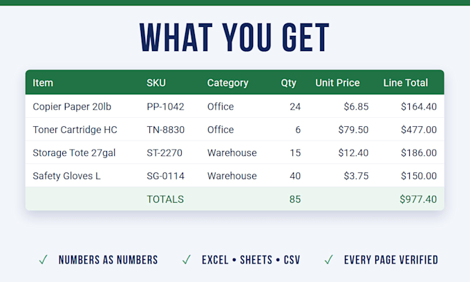convert PDF, scanned tables, or images to excel with verified accuracy