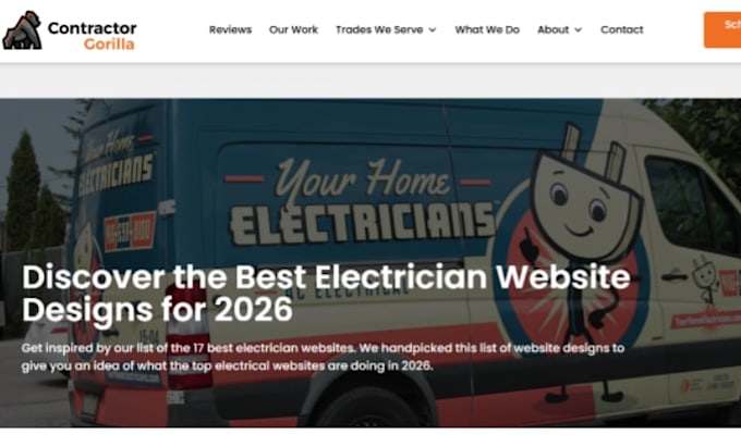 build wix electrician website electrical contractor electrical services website