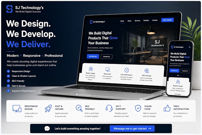 design a modern responsive website