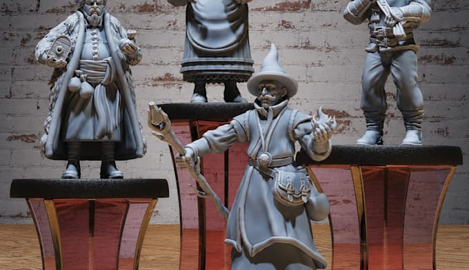 model custom dnd character miniature for tabletop rpg campaigns
