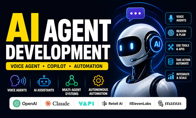 build ai agent, ai voice agent, chatbot, copilot assistant, ai operating system