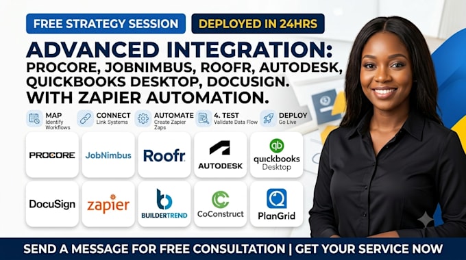 procore jobnimbus roofr autodesk quickbooks desktop docusign zapier integration
