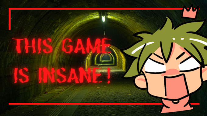 design clickbait youtube thumbnails for gaming horror survival