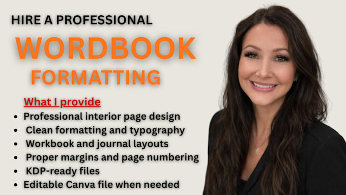 design and format your workbook, journal or amazon KDP book interior