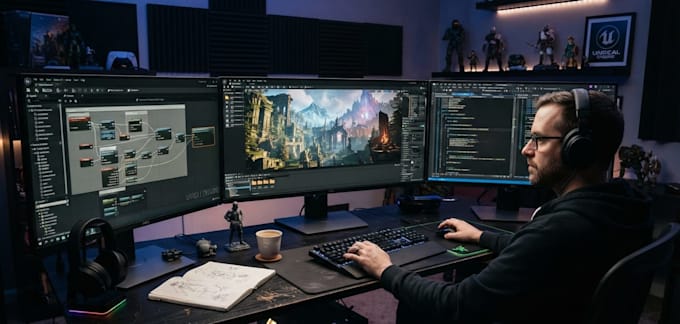 do unreal engine game development and ue5 blueprints for your game
