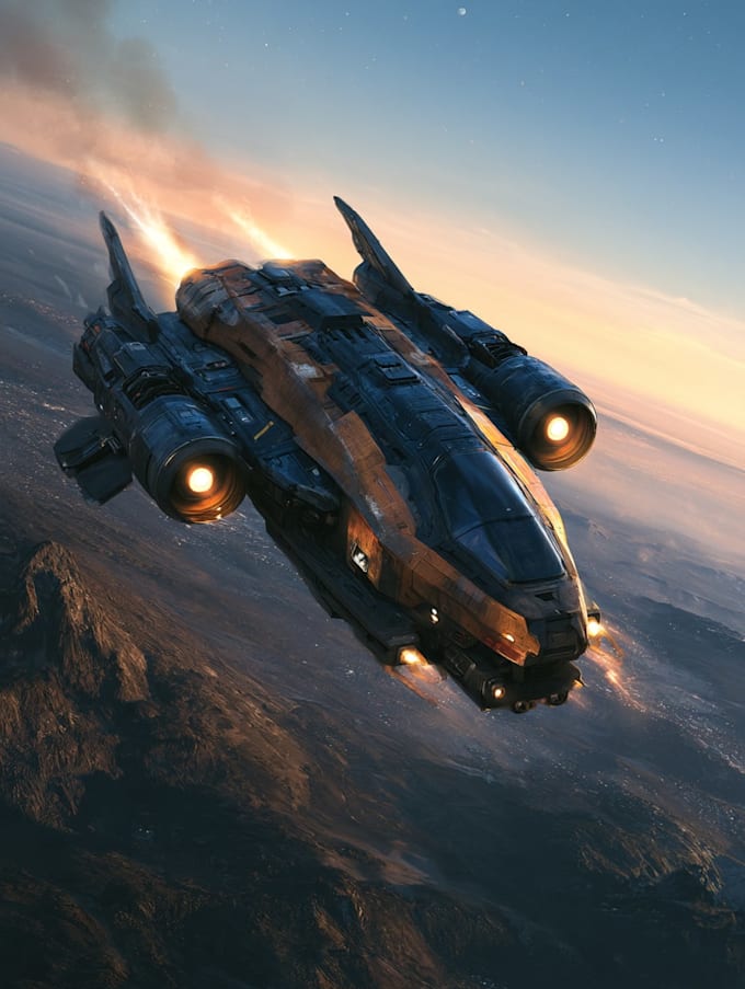 make sci fi spaceship design