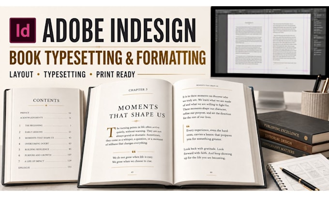 do adobe indesign typesetting, indesign formatting, and adobe indesign layout