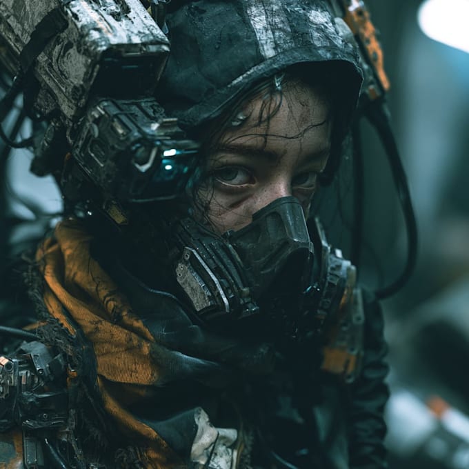 design unique alien, cyberpunk, and sci fi characters