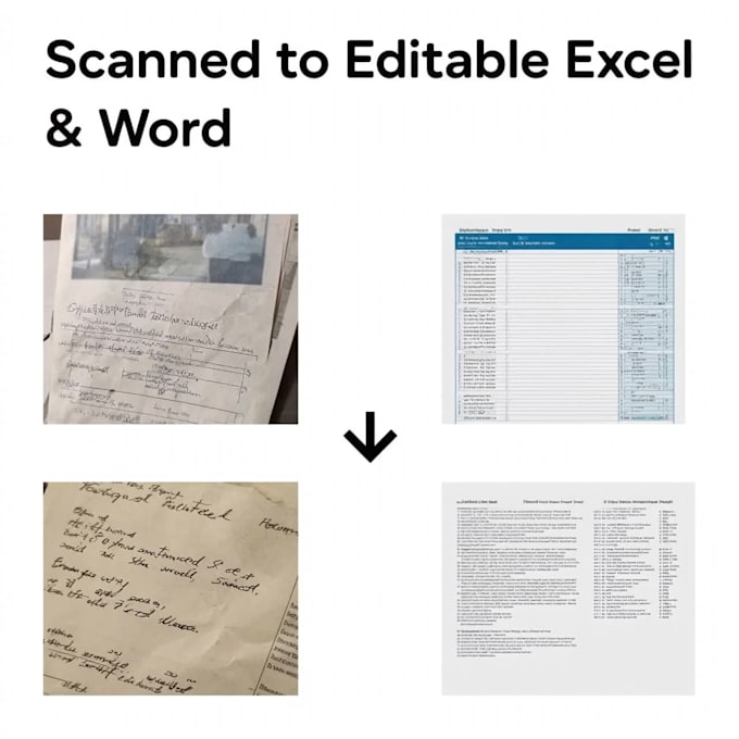 do PDF to excel and word data entry accurately