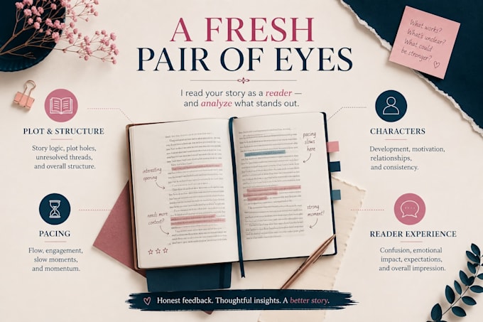 beta read your book and provide detailed feedback
