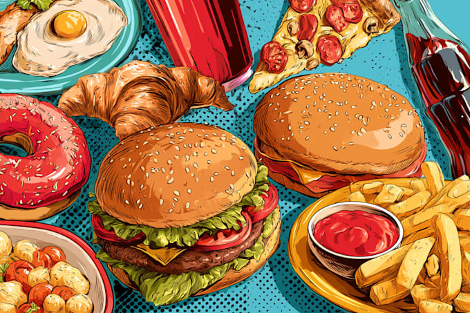 make a food pop art