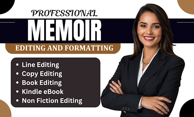 copy edit memoir amazon kdp manuscript proofreading non fiction book editing