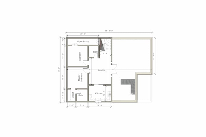create professional autocad 2d drawings and floor plans