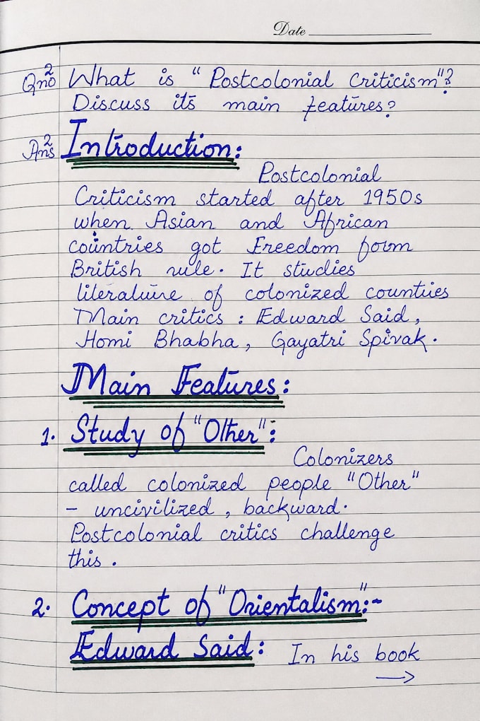 write your assignments neatly
