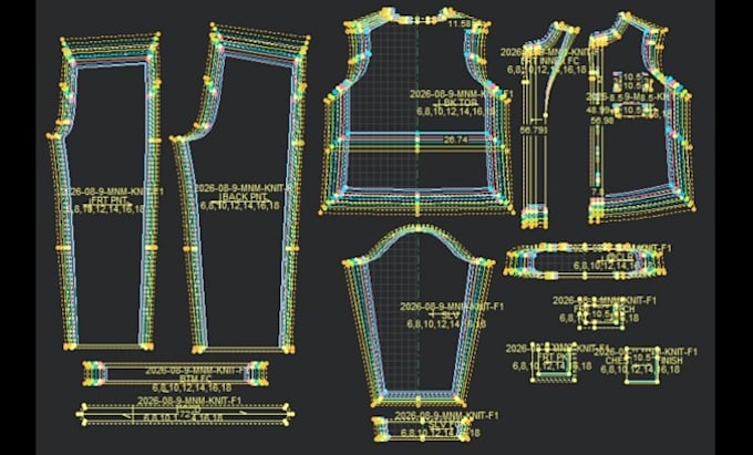 make clothing sewing patterns, grading and spec