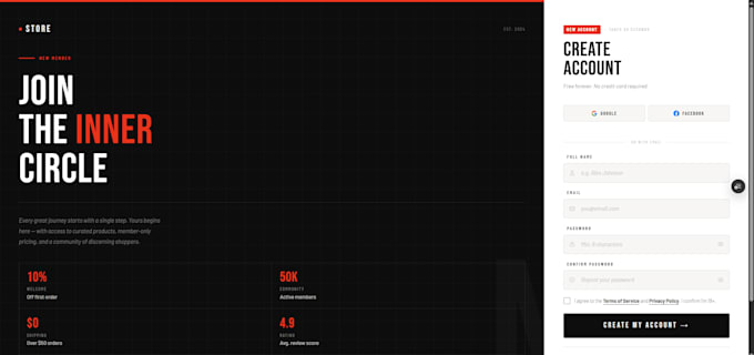 develop fully designed website with supabase database